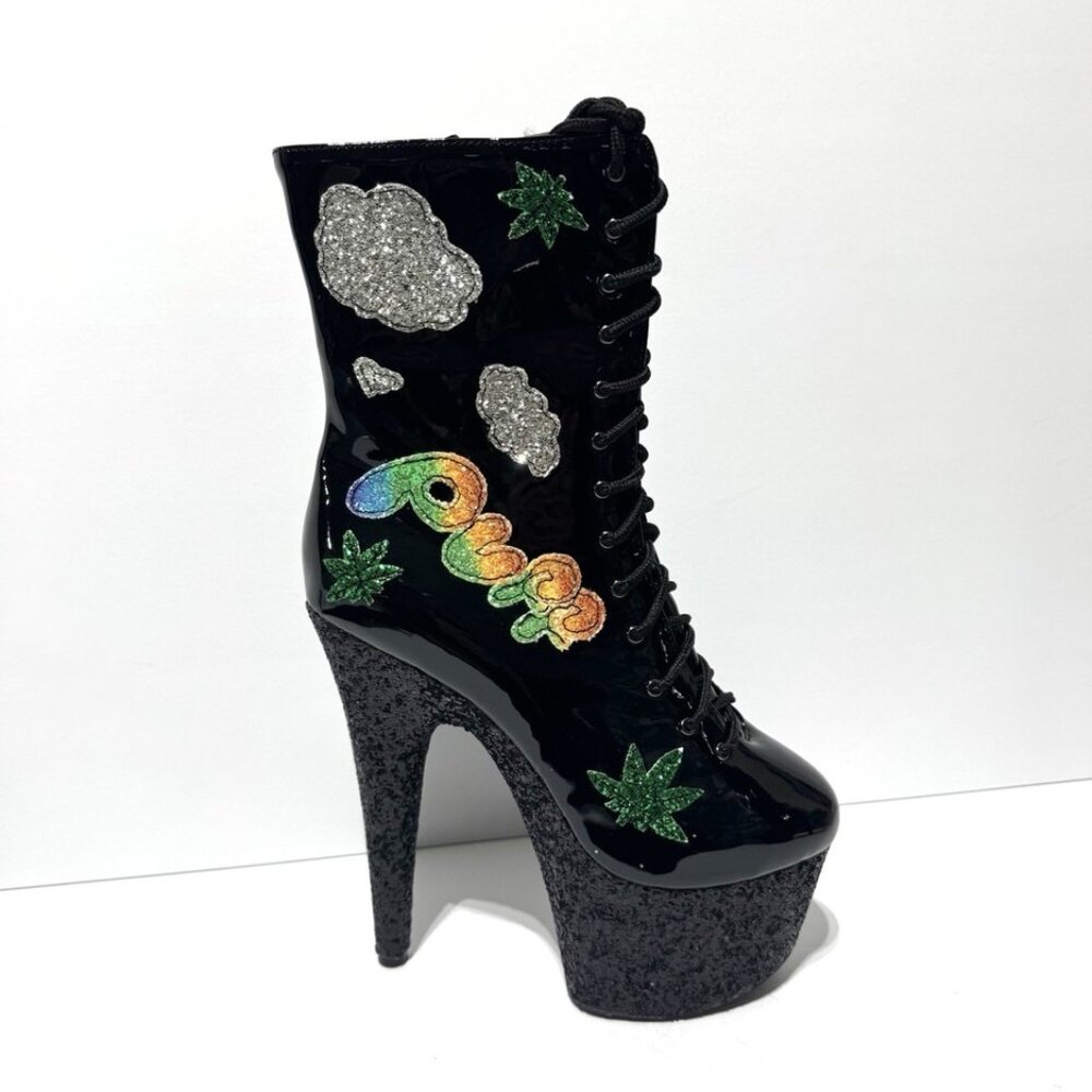 Ellie Womens Puff Platform Boots Size 8 M